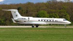 Photo of TU-VAE - Gulfstream GV-SP (G550) operated by Government of Ivory Coast