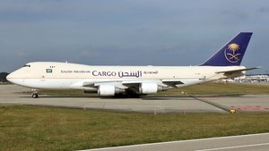 Photo of TF-AMU - Boeing 747-48EF operated by Saudi Arabian Airlines Cargo (opb Air Atlanta Icelandic)