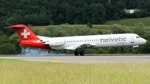Photo of HB-JVF - Fokker 100 operated by Helvetic Airways