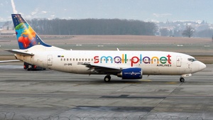 Photo of LY-SPE - Boeing 737-31S operated by Small Planet Airlines