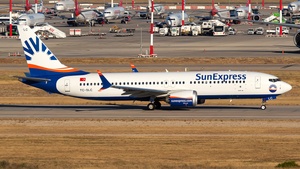 Photo of TC-SLC - Boeing 737 MAX 8 operated by SunExpress