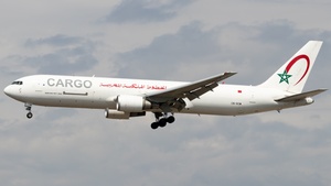 Photo of CN-ROW - Boeing 767-343(ER)(BCF) operated by Royal Air Maroc Cargo