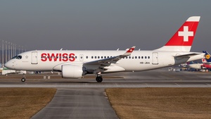 Photo of HB-JBA - Airbus A220-100 operated by Swiss International Air Lines