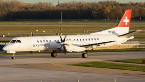 Photo of HB-IZD - Saab 2000 operated by SkyWork Airlines