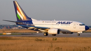 Photo of HA-LOE - Boeing 737-6Q8 operated by Malév Hungarian Airlines