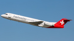 Photo of HB-JVE - Fokker 100 operated by Helvetic Airways