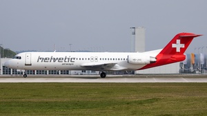 Photo of HB-JVG - Fokker 100 operated by Helvetic Airways