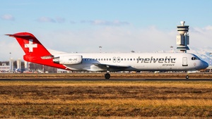 Photo of HB-JVE - Fokker 100 operated by Helvetic Airways