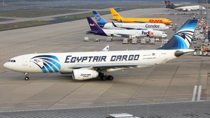 Photo of SU-GCE - Airbus A330-243(P2F) operated by Egyptair Cargo