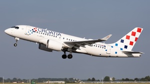 Photo of 9A-CAQ - Airbus A220-100 operated by Croatia Airlines