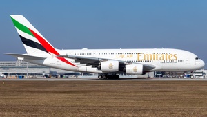 Photo of A6-EVR - Airbus A380-842 operated by Emirates