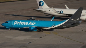 Photo of EI-AZC - Boeing 737-86J(SF) operated by Amazon Prime Air (opb ASL Airlines Ireland)