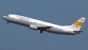 Photo of A-7306 - Boeing 737-4U3 operated by Indonesian Air Force