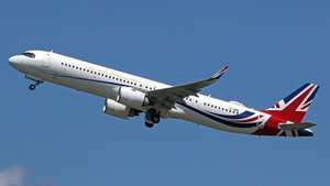 Photo of G-GBNI - Airbus A321-251NX operated by Government of the United Kingdom (opb Titan Airways)