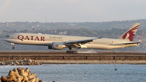 Photo of A7-BAY - Boeing 777-3DZ(ER) operated by Qatar Airways
