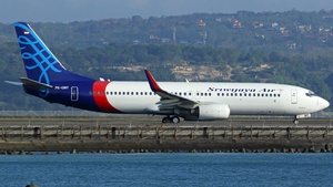 Photo of PK-CMT - Boeing 737-86N operated by Sriwijaya Air