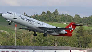 Photo of HB-JVH - Fokker 100 operated by Helvetic Airways