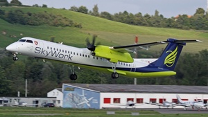 Photo of HB-JIK - Bombardier DHC-8-402 Dash 8 Q400 operated by SkyWork Airlines
