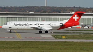 Photo of HB-JVG - Fokker 100 operated by Helvetic Airways