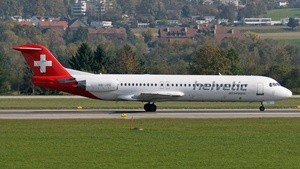 Photo of HB-JVG - Fokker 100 operated by Helvetic Airways