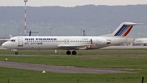 Photo of F-GPXK - Fokker 100 operated by Air France (opb Brit Air)