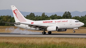 Photo of TS-IOM - Boeing 737-6H3 operated by Tunisair