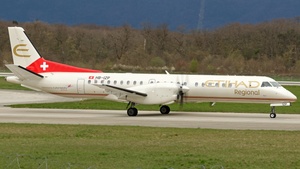 Photo of HB-IZP - Saab 2000 operated by Etihad Regional (opb Darwin Airline)
