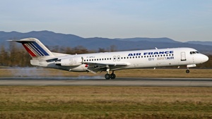 Photo of F-GPXJ - Fokker 100 operated by Air France (opb Brit Air)