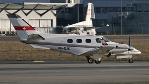 Photo of HB-GJK - Beechcraft B60 Duke operated by Private