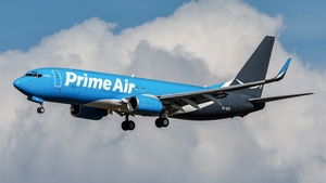 Photo of EI-AZA - Boeing 737-86N(SF) operated by Amazon Prime Air (opb ASL Airlines Ireland)