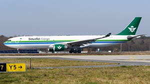 Photo of EI-LKD - Airbus A330-302(P2F) operated by Saudia Cargo (opb ASL Airlines Ireland)