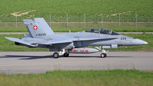Photo of J-5234 - McDonnell Douglas F/A-18D Hornet operated by Swiss Air Force